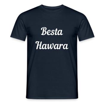 Besta Hawara, meilleur ami - T-shirt homme - marine - Devant - AI Model Male 178 light (178cm)