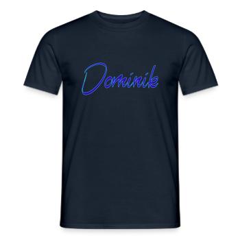 Dominik - Männer T-Shirt - Navy - Vorne - AI Model Male 178 light (178cm)