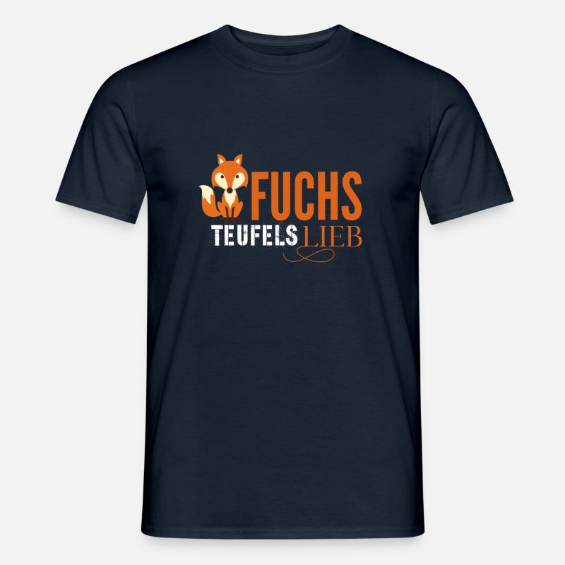 Fuchs Teufels Lieb - Männer T-Shirt - Navy