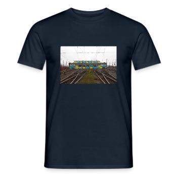 moses taps merch - Männer T-Shirt - Navy - Vorne - AI Model Male 178 light (178cm)