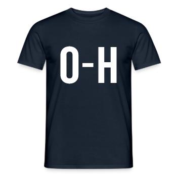 O-H - Men's T-Shirt - navy - Front - AI Model Male 178 light (178cm)