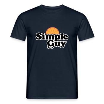 SimpleGuy Sunkissed - Men's T-Shirt - navy - Front - AI Model Male 178 light (178cm)
