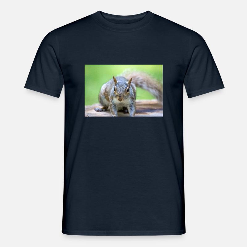 Grauhörnchen Sciurus carolinensis - Männer T-Shirt - Navy