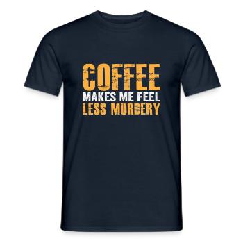 Le café me fait me sentir moins meurtrier - T-shirt homme - marine - Devant - AI Model Male 178 light (178cm)