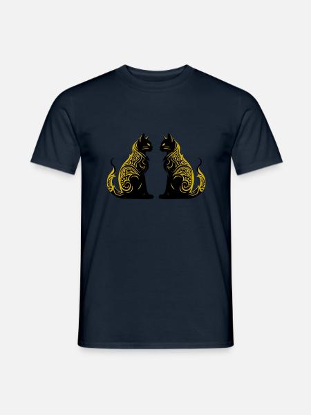 cats - Männer T-Shirt - Navy