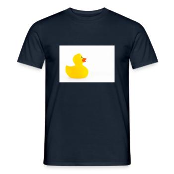 Isolated rubber duck - Men's T-Shirt - navy - Front - AI Model Male 178 light (178cm)