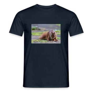 Eichhörnchen - Männer T-Shirt - Navy - Vorne - AI Model Male 178 light (178cm)