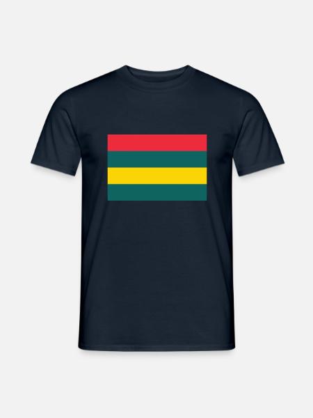 Insel Mauritius / Flagge von Mauritius - Männer T-Shirt - Navy