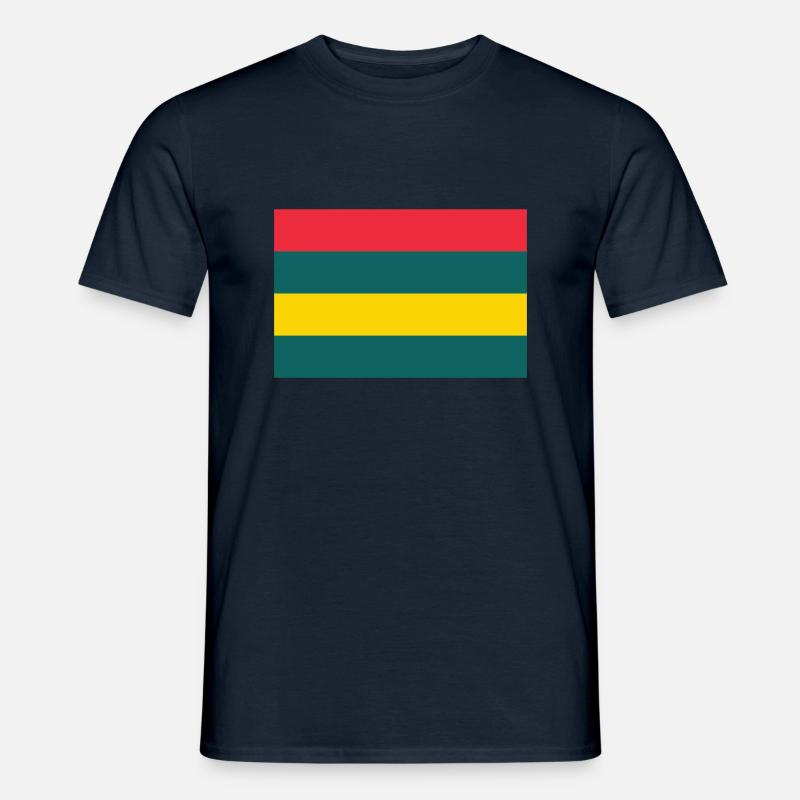 Insel Mauritius / Flagge von Mauritius - Männer T-Shirt - Navy