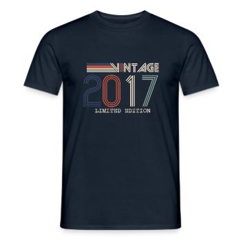 Vintage 2023 Cadeau Anniversaire - Millésime 2023 - T-shirt homme - marine - Devant - AI Model Male 178 light (178cm)