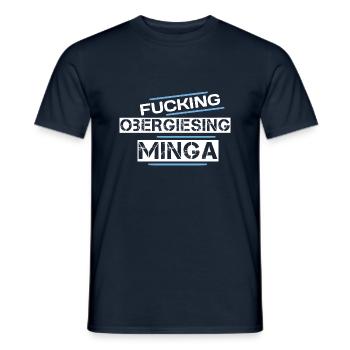 Obergiesing - Männer T-Shirt - Navy - Vorne - AI Model Male 178 light (178cm)