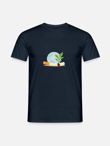 Für eine Rauchfreie Welt - Männer T-Shirt - Navy