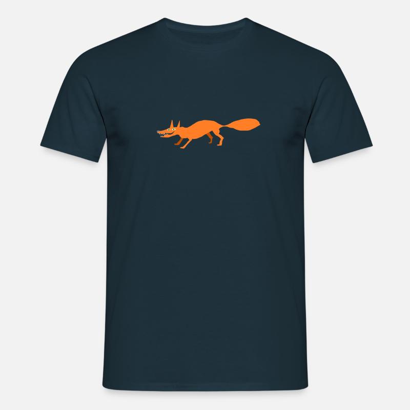 Fuchs - Männer T-Shirt - Navy