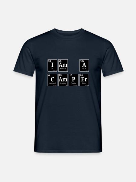 I am a camper - Men's T-Shirt - navy