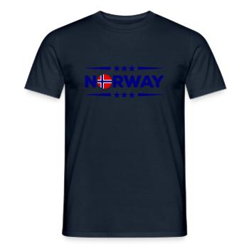norway - Männer T-Shirt - Navy - Vorne - AI Model Male 178 light (178cm)