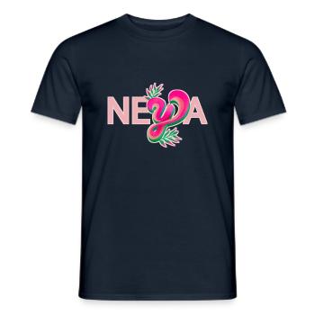 Nom Naya rose - T-shirt homme - marine - Devant - AI Model Male 178 light (178cm)