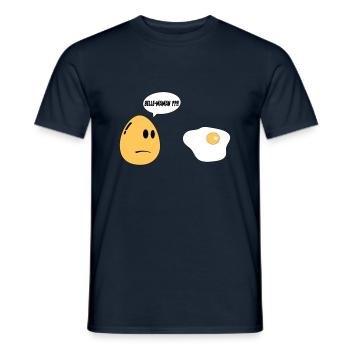 Beautiful Mom Egg - Men's T-Shirt - navy - Front - AI Model Male 178 light (178cm)