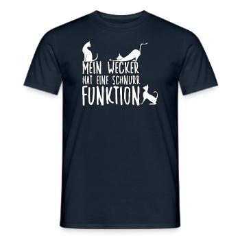 Witziges Katzenliebhaber Katzen Motiv Katzenhalter - Männer T-Shirt - Navy - Vorne - AI Model Male 178 light (178cm)