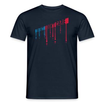 I don't care fact - Men's T-Shirt - navy - Front - AI Model Male 178 light (178cm)