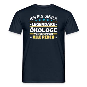Je suis ce légendaire écologiste - T-shirt homme - marine - Devant - AI Model Male 178 light (178cm)