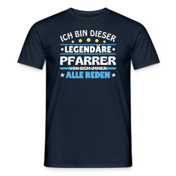I'm this legendary - - Men's T-Shirt - navy - Front - AI Model Male 178 light (178cm)
