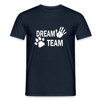 Chien chien - T-shirt homme - marine - Devant - AI Model Male 178 light (178cm)