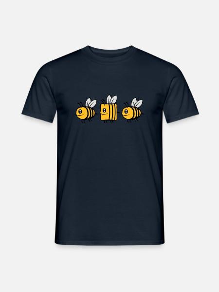 bee different comic bee - Men's T-Shirt - navy
