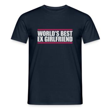 La meilleure ex petite amie du monde - T-shirt homme - marine - Devant - AI Model Male 178 light (178cm)