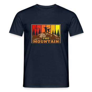 La Montagne - T-shirt homme - marine - Devant - AI Model Male 178 light (178cm)