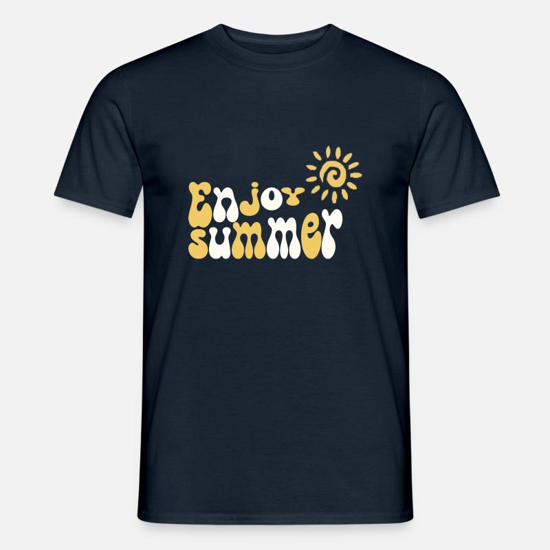 Enjoy Summer - Männer T-Shirt - Navy