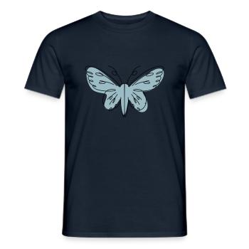 Abstraktes Design Schmetterling - Männer T-Shirt - Navy - Vorne - AI Model Male 178 light (178cm)