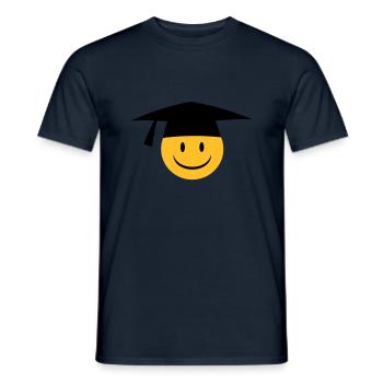 bonnet doctoral - T-shirt homme - marine - Devant - AI Model Male 178 light (178cm)