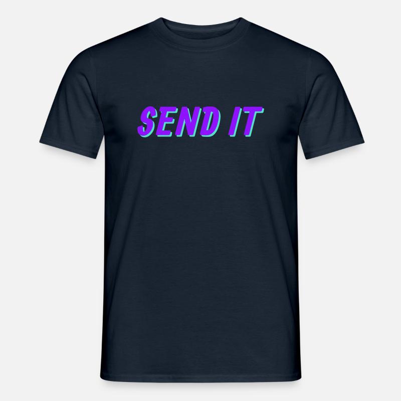 SEND IT - Männer T-Shirt - Navy