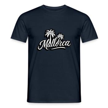 Palmiers de Majorque - T-shirt homme - marine - Devant - AI Model Male 178 light (178cm)