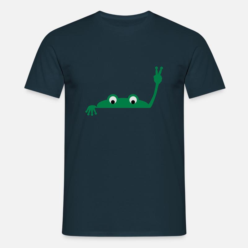 Frog face - Männer T-Shirt - Navy