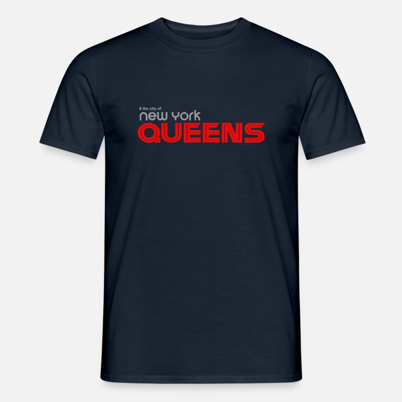Queens nyc - Männer T-Shirt - Navy