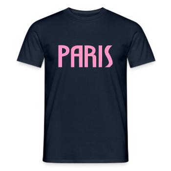 paris3111 - Men's T-Shirt - navy - Front - AI Model Male 178 light (178cm)