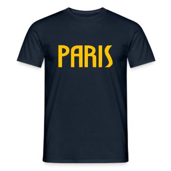 Paris - T-shirt homme - marine - Devant - AI Model Male 178 light (178cm)