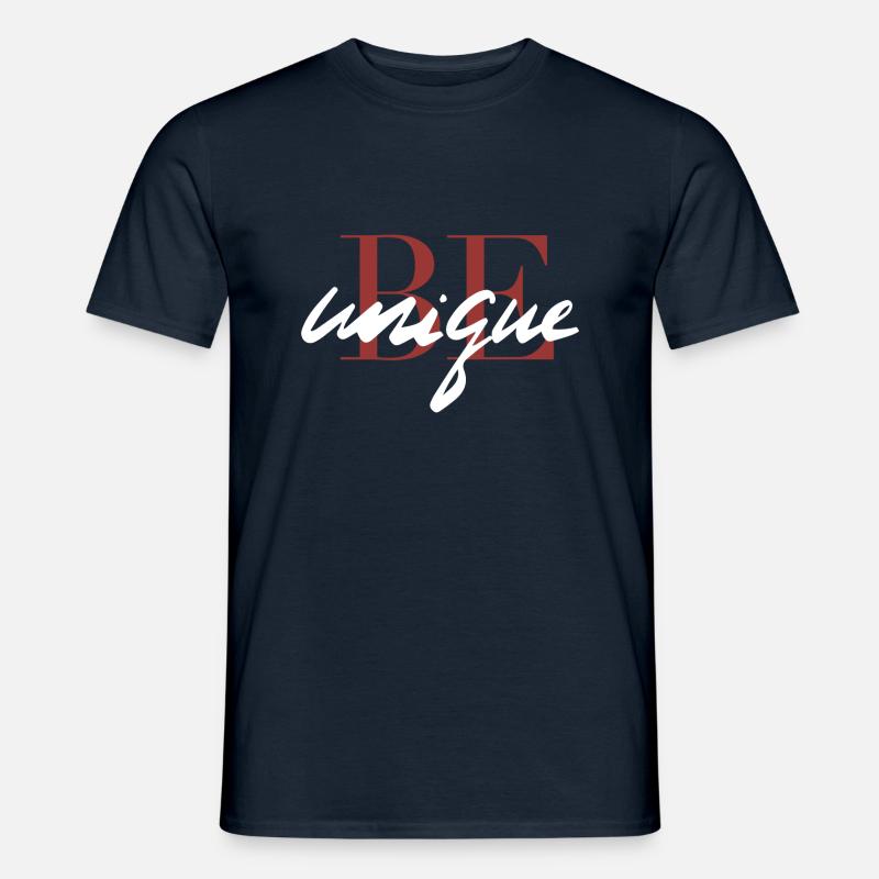 be unique - Männer T-Shirt - Navy