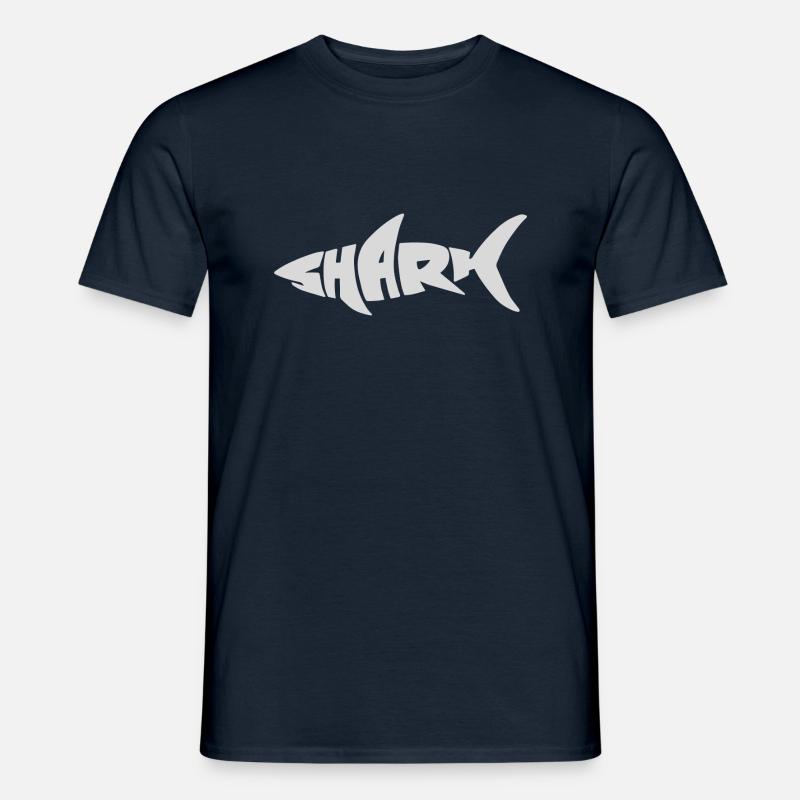 Shark - Männer T-Shirt - Navy