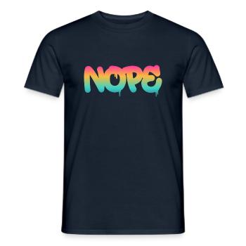Nope - Just say no! - Men's T-Shirt - navy - Front - AI Model Male 178 light (178cm)