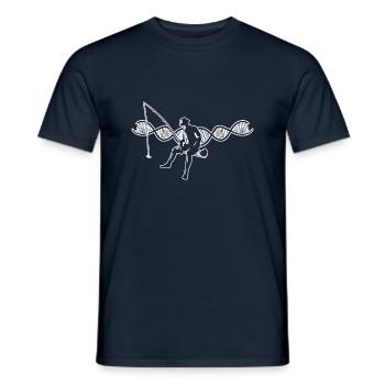 Fishing Fishing Hooks Fishing Fishing Fishing Fishing - Men's T-Shirt - navy - Front - AI Model Male 178 light (178cm)