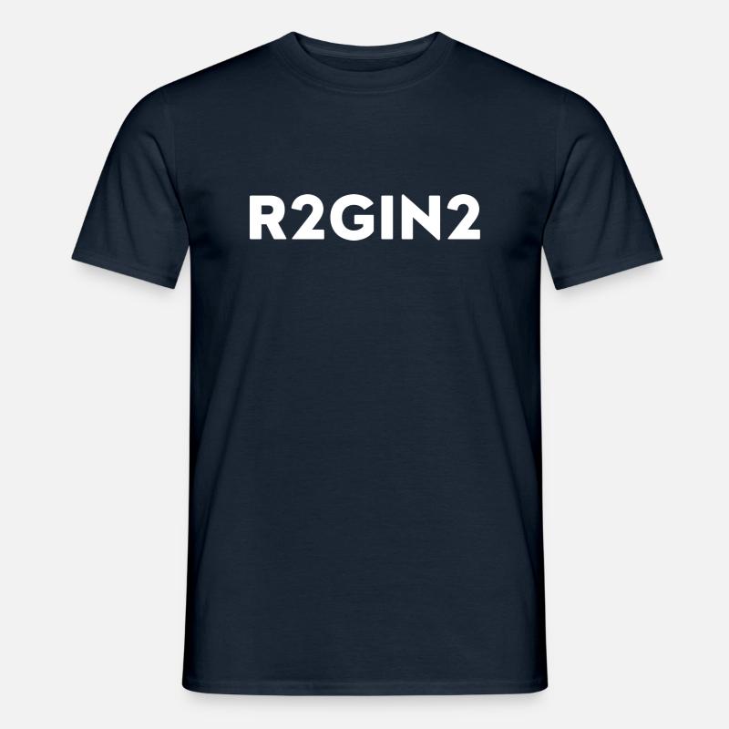 R2GIN2 - Männer T-Shirt - Navy