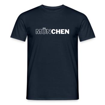 Munich - T-shirt homme - marine - Devant - AI Model Male 178 light (178cm)