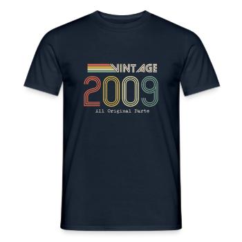 Epic & Legendary Geboren 2009: 15-jähriges Jubiläum - Männer T-Shirt - Navy - Vorne - AI Model Male 178 light (178cm)