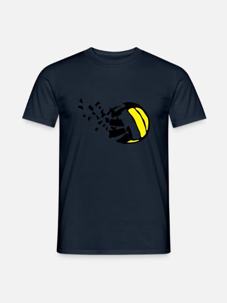 explosion volleyball destructurer destructi - Men's T-Shirt - navy