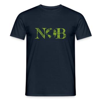 no planet B - Männer T-Shirt - Navy - Vorne - AI Model Male 178 light (178cm)