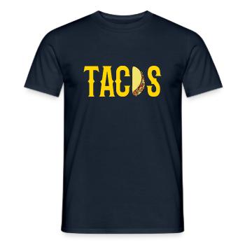 tacos - Männer T-Shirt - Navy - Vorne - AI Model Male 178 light (178cm)