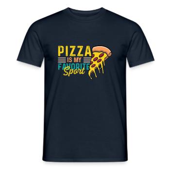 My favorite sport baker gift - Men's T-Shirt - navy - Front - AI Model Male 178 light (178cm)