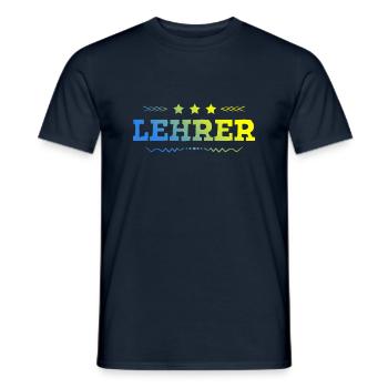 Lehrer Beruf - Männer T-Shirt - Navy - Vorne - AI Model Male 178 light (178cm)